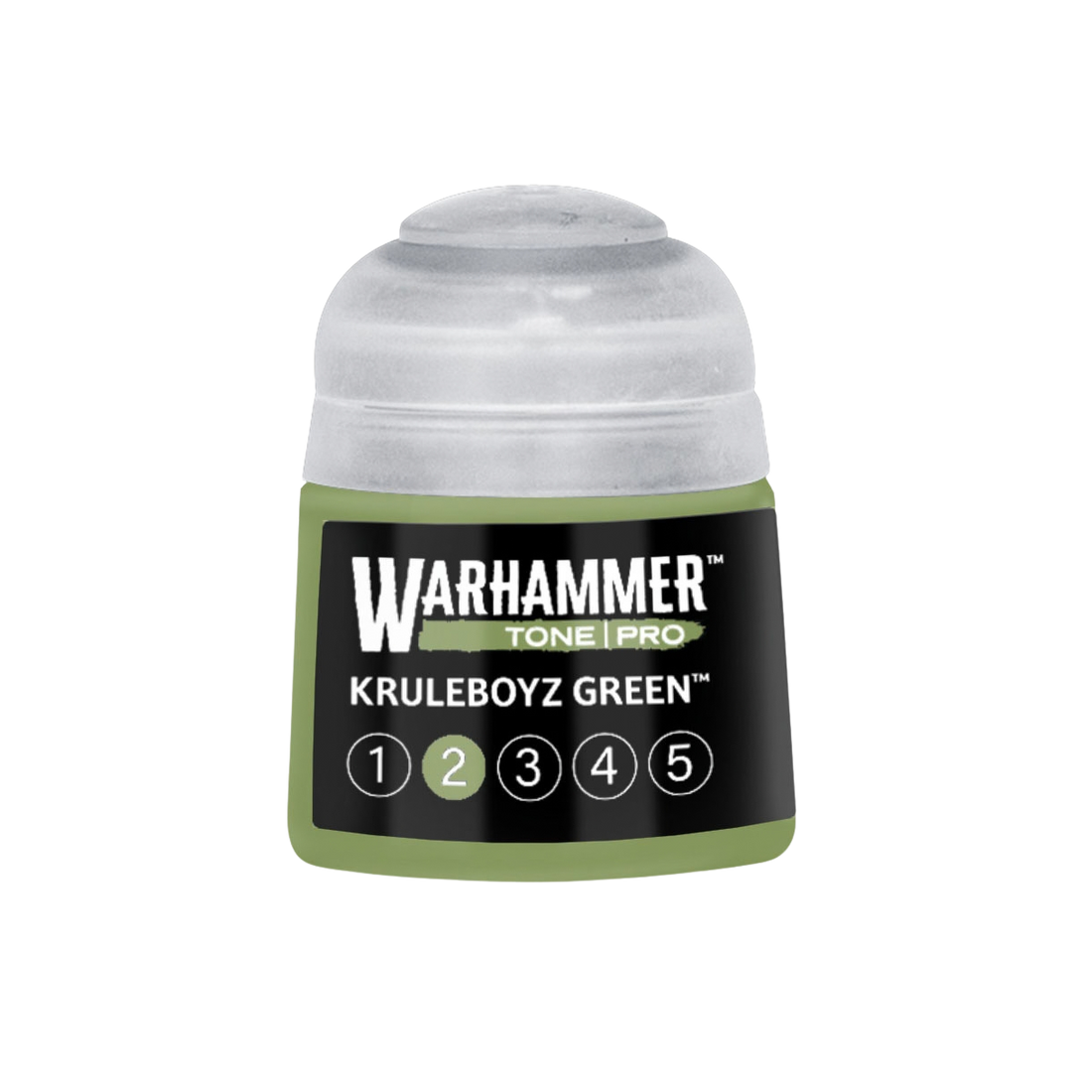 Tinta Warhammer Tone Pro Kruleboyz Green 2, pote de 12 ml