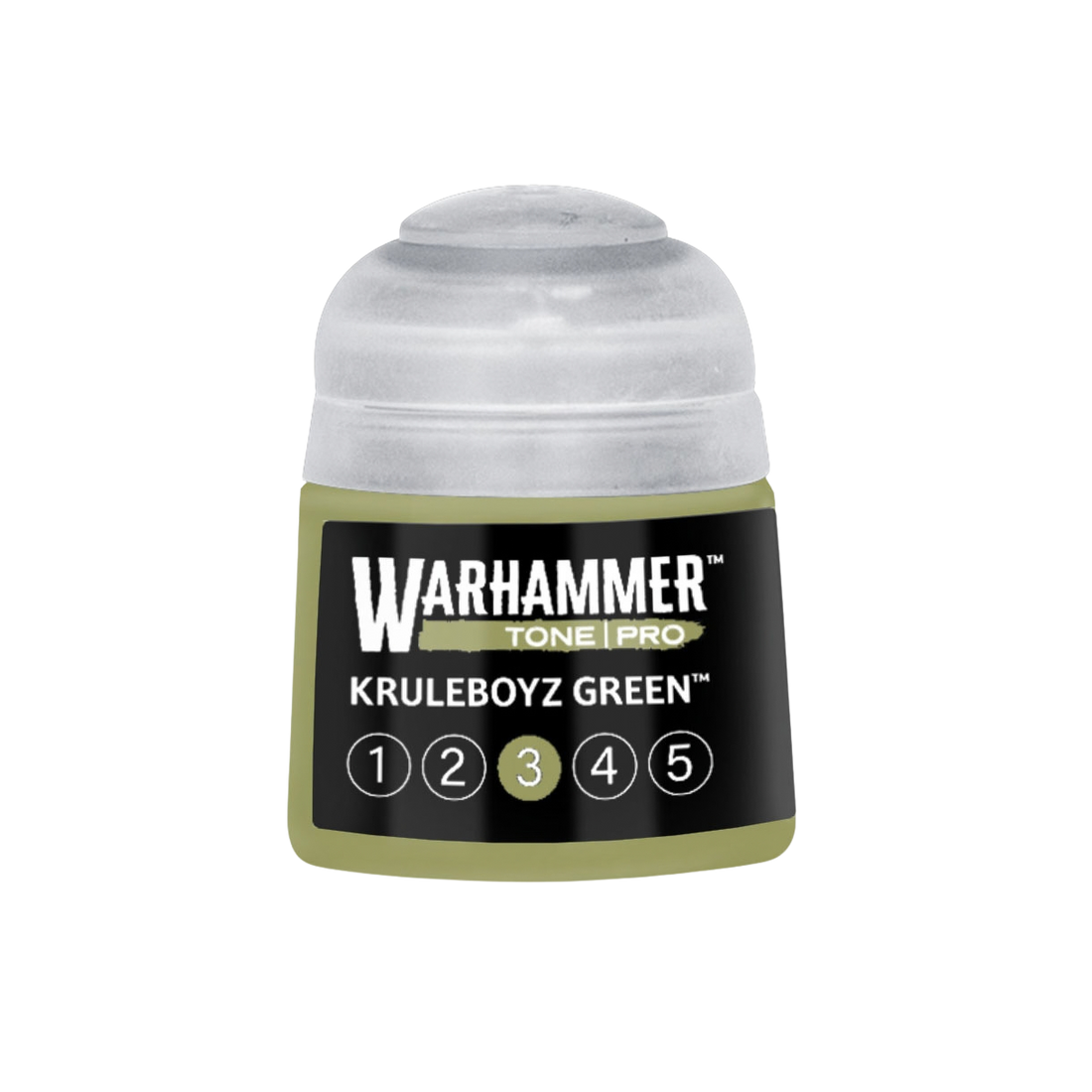 Tinta Warhammer Tone Pro Kruleboyz Green 3, pote de 12 ml