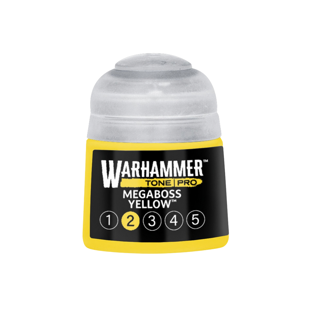 Tinta Warhammer Tone Pro Megaboss Yellow 2, pote de 12 ml