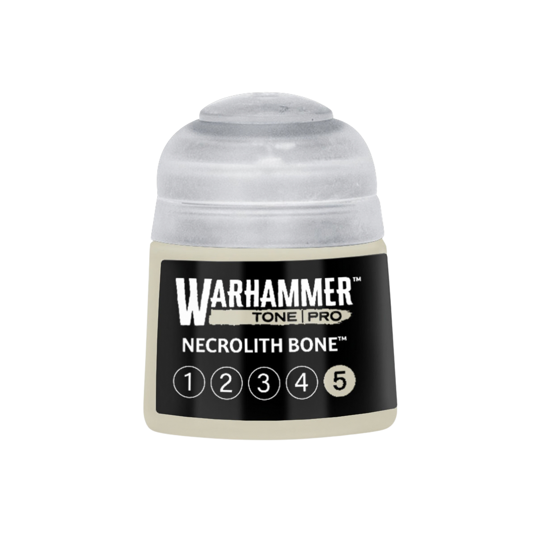 Tinta Warhammer Tone Pro Necrolith Bone 5, pote de 12 ml