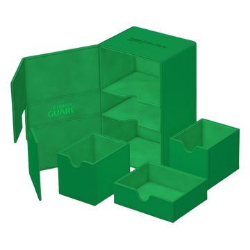 Ultimate Guard Twin Flip`n`Tray 160+ XenoSkin Monocolor Green