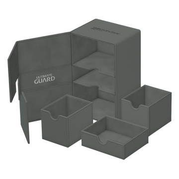 Ultimate Guard Twin Flip`n`Tray 160+ XenoSkin Monocolor Grey