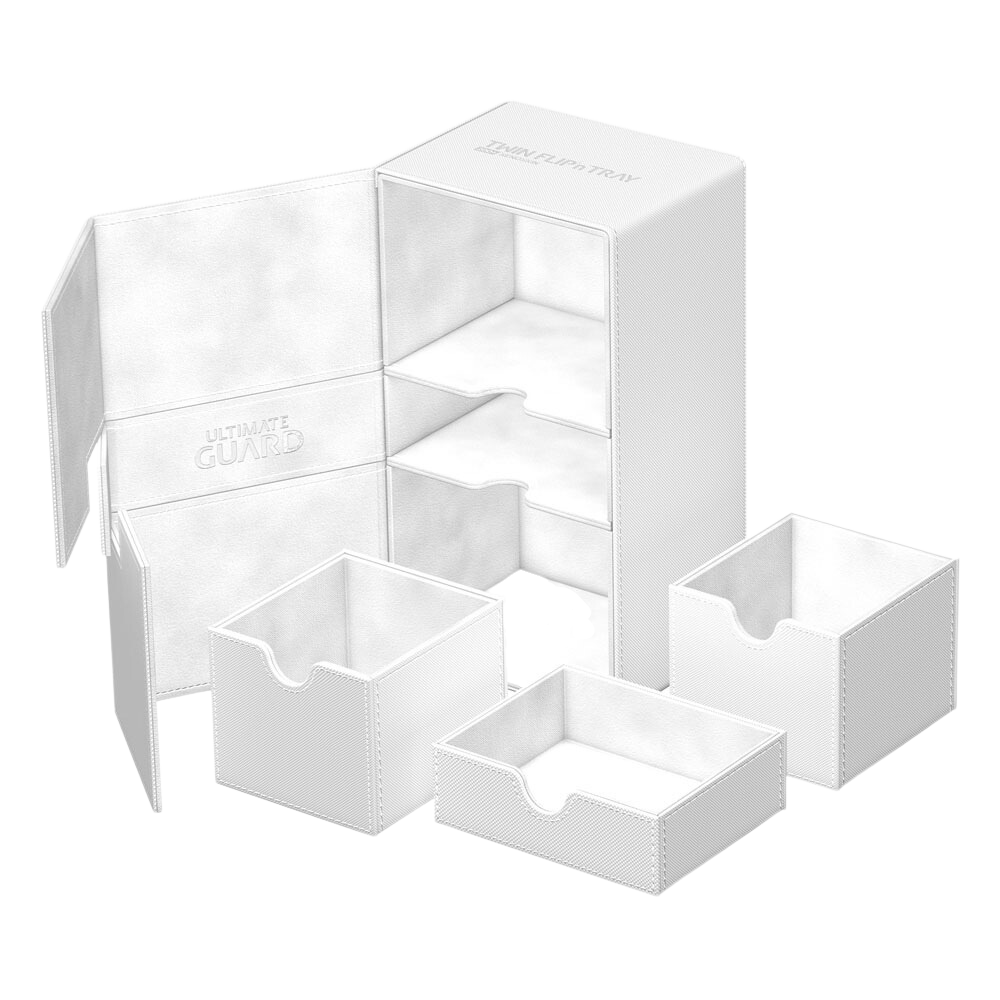 Ultimate Guard Twin Flip`n`Tray 200+ XenoSkin Monocolor White
