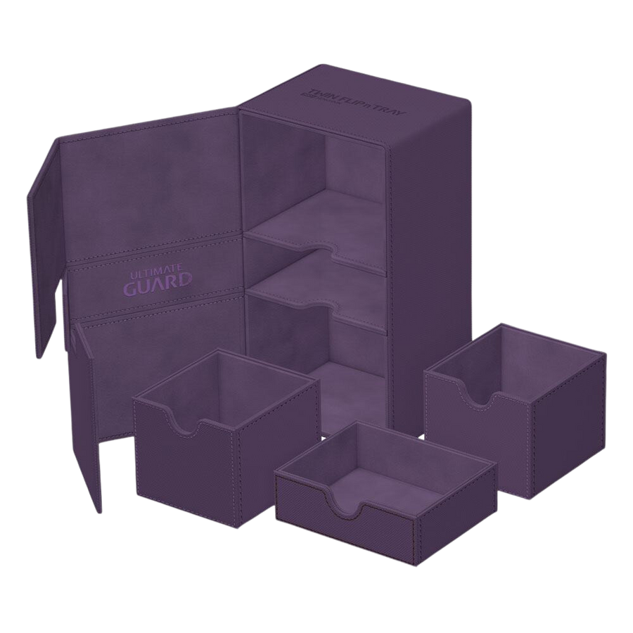 Ultimate Guard Twin Flip`n`Tray 200+ XenoSkin Monocolor Purple