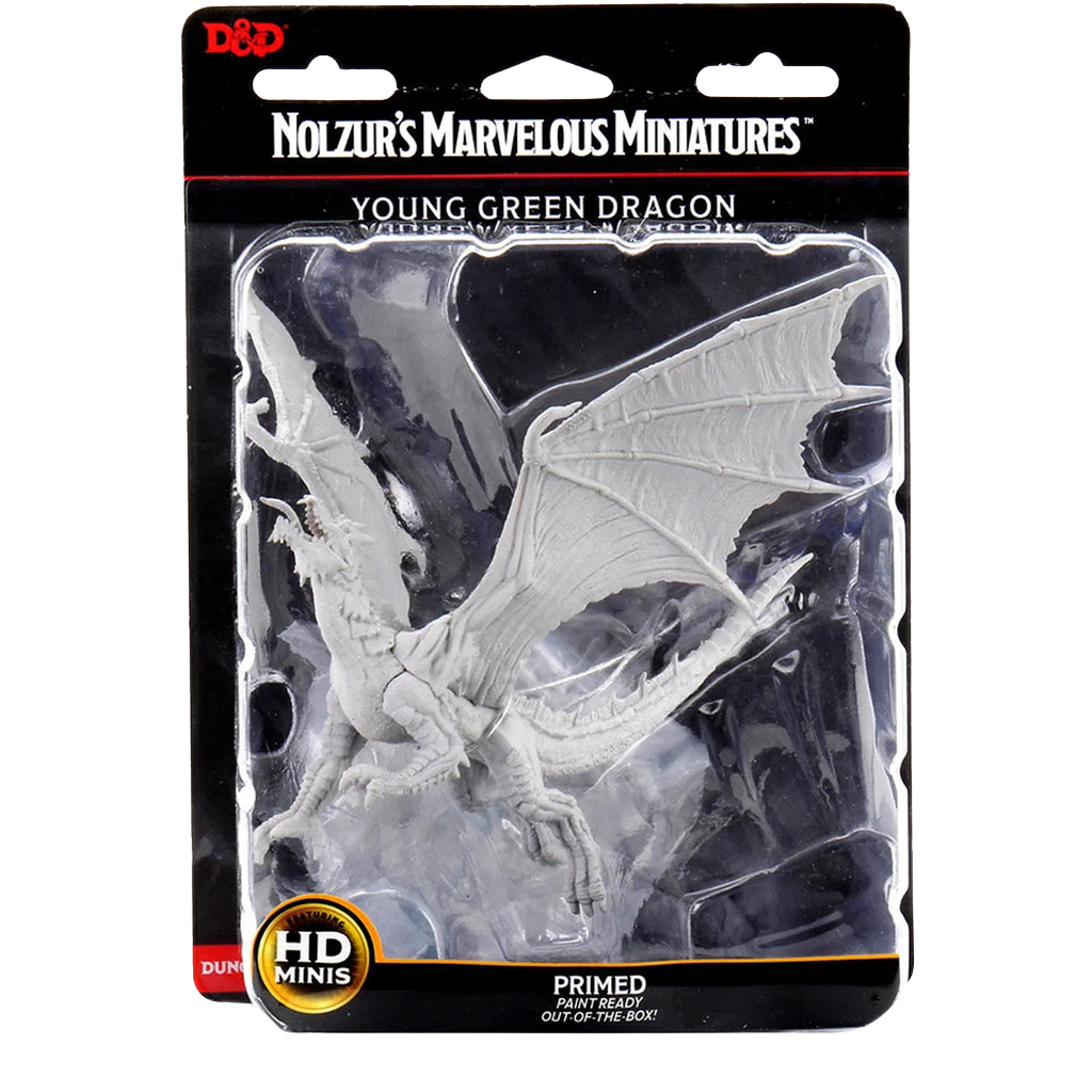 D&D Nolzur's Marvelous Miniatures Unpainted Miniature Young Green Dragon