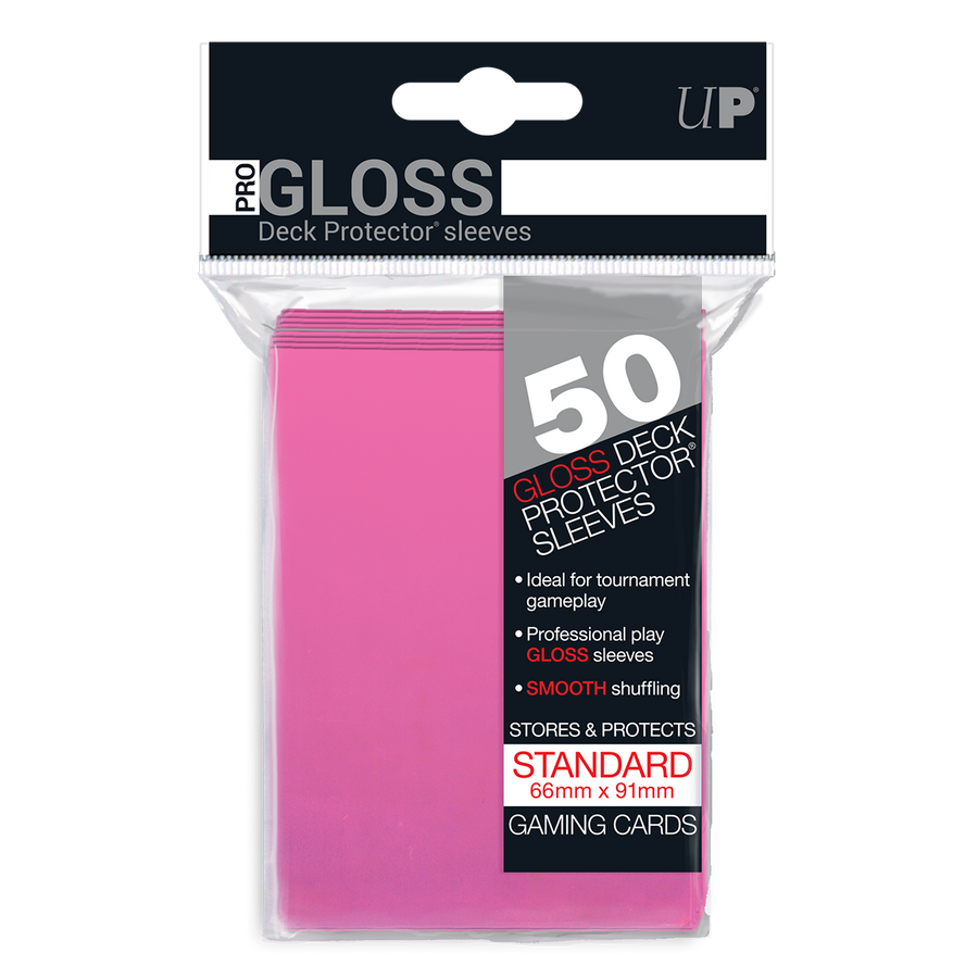 UP - Standard Sleeves - Bright Pink (50 Sleeves)