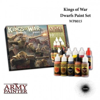 The Army Painter - Warpaints Kings of War Dwarfs Paint Set