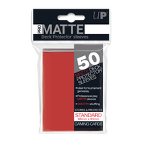 UP - Standard Sleeves - Pro-Matte - Red (50 Sleeves)