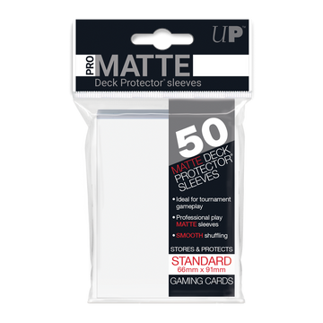 UP - Standard Sleeves - Pro-Matte - Clear (50 Sleeves)