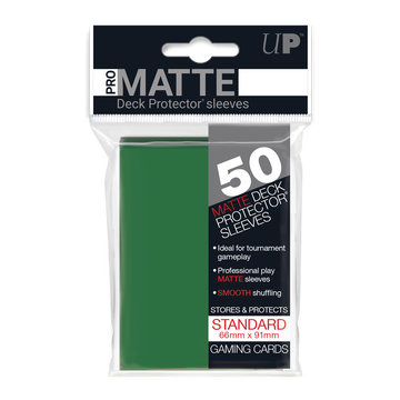 UP - Standard Sleeves - Pro-Matte - Green (50 Sleeves)