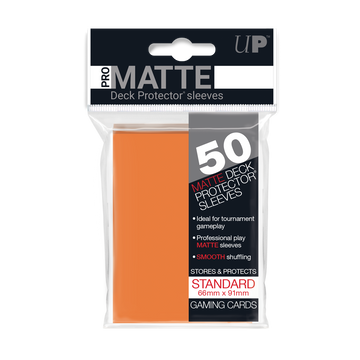 UP - Standard Sleeves Matte - Orange (50 Sleeves)