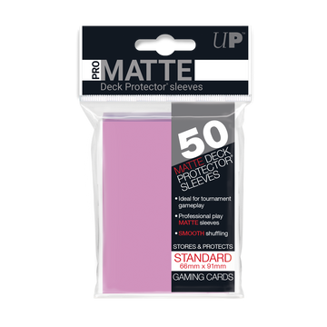 UP - Standard Sleeves - Pro-Matte - Non Glare - Pink 50