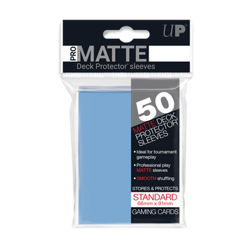 UP - Standard Sleeves - Pro-Matte - Non Glare - Light Blue 50