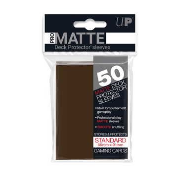 UP - Standard Sleeves - Pro-Matte - Brown (50 Sleeves)