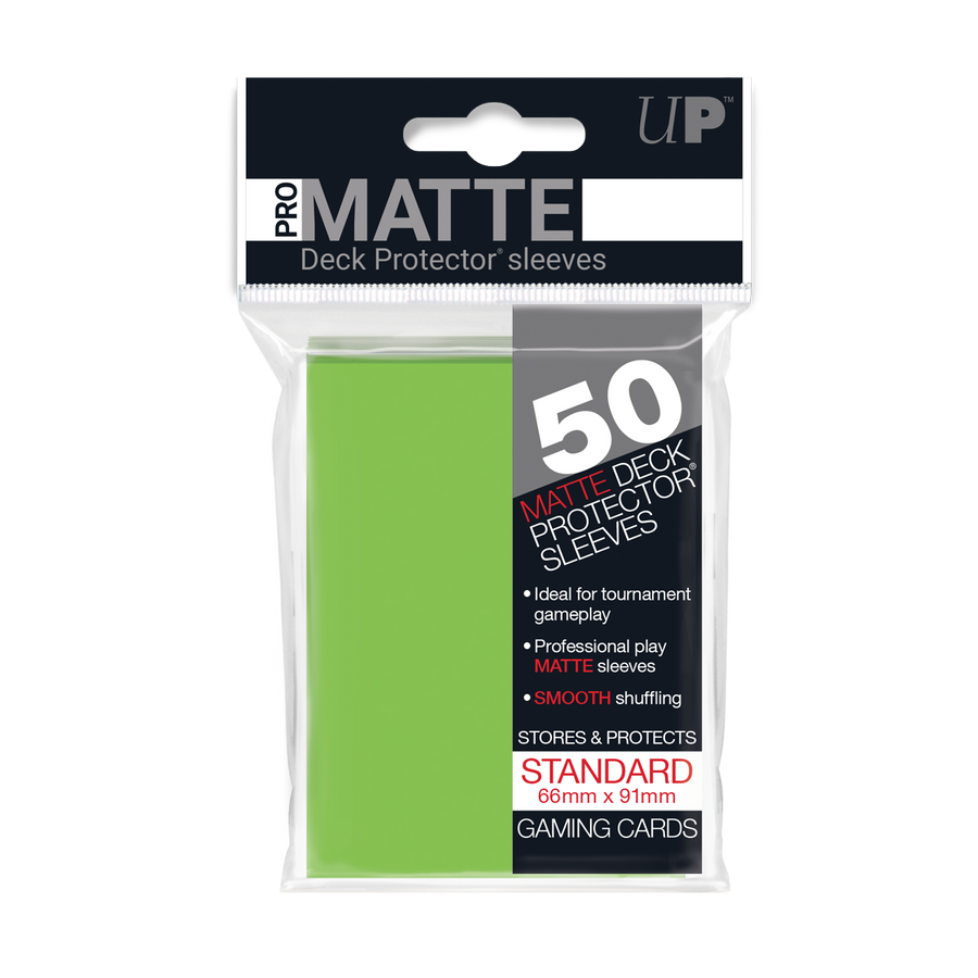 UP - Standard Sleeves - Pro-Matte - Lime Green (50 Sleeves)