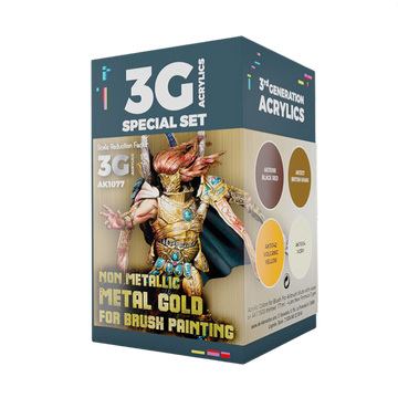 AK Interactive - 3G Special Set - Non Metallic Metal Gold