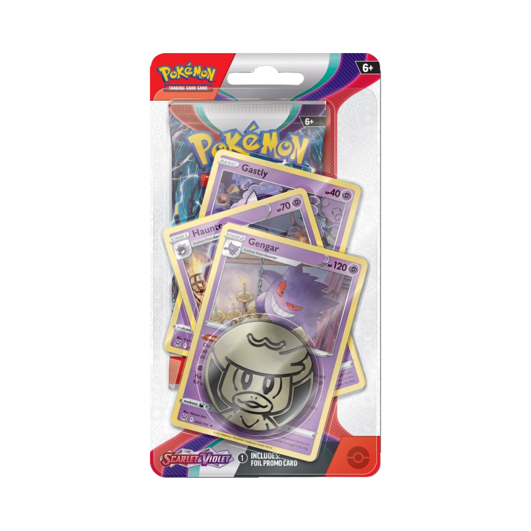 Pokémon TCG: Scarlet & Violet 1 Premium Checklane Blister - Gastly/Haunter/Gengar