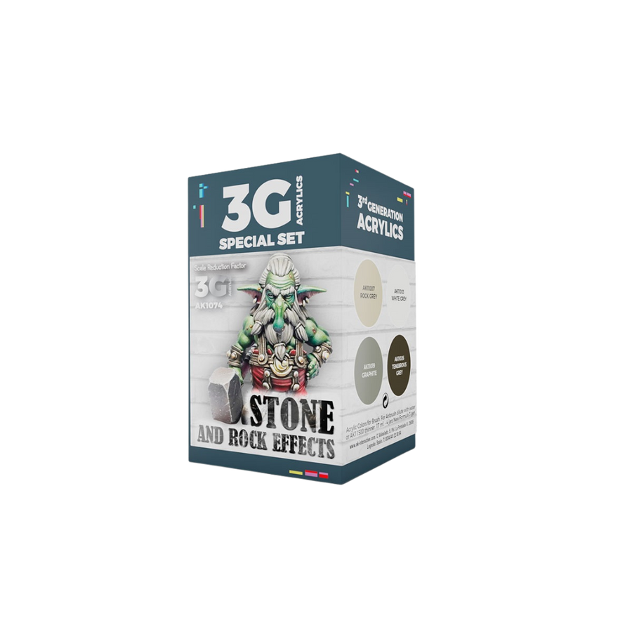 AK Interactive - 3G Special Set - Stone and Rock Effects