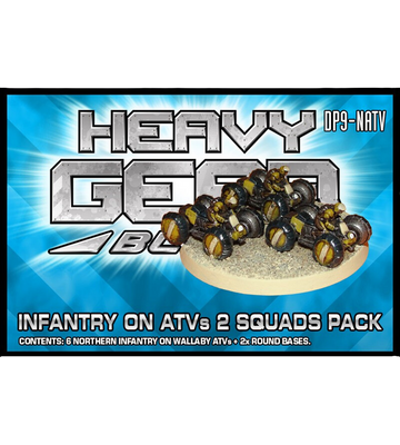 Heavy Gear Blitz! - Northern Infantry on ATVs 2 Squads Pack