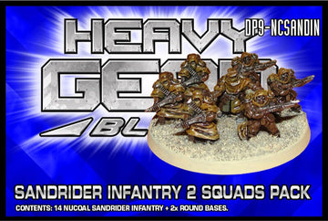 Heavy Gear Blitz! - NuCoal Sandrider Infantry 2 Squads Pack