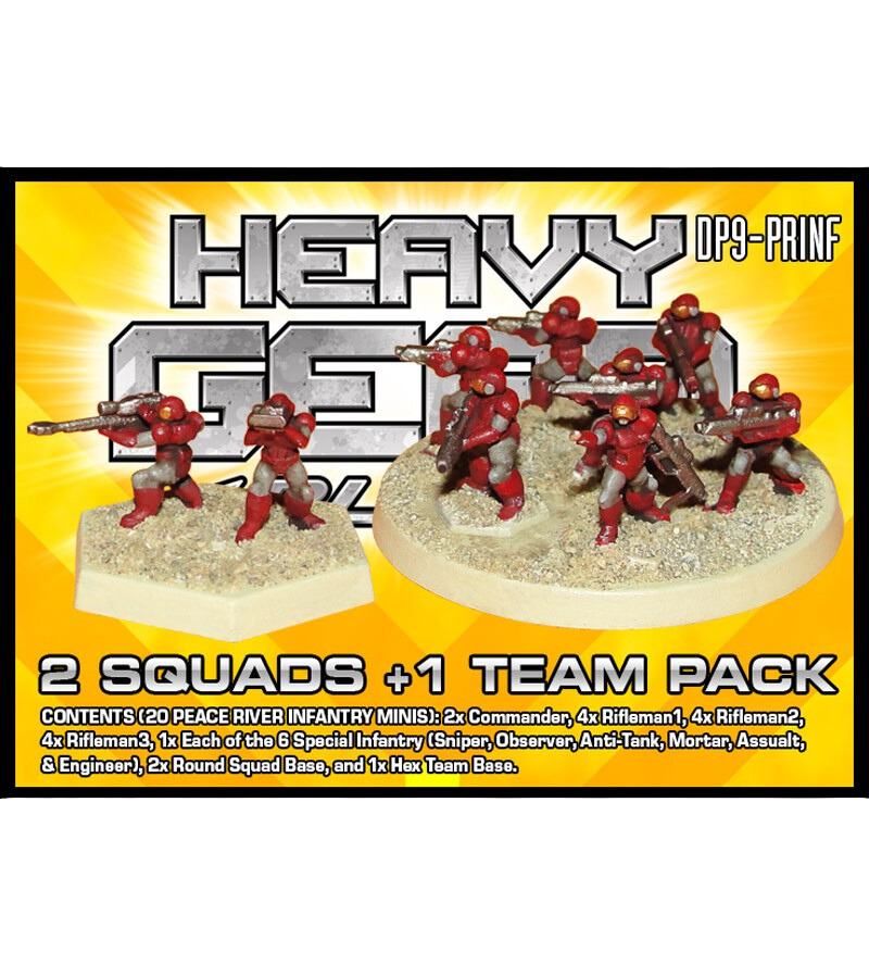 Heavy Gear Blitz! - Peace River Infantry 2 Squads + 1 Team Pack