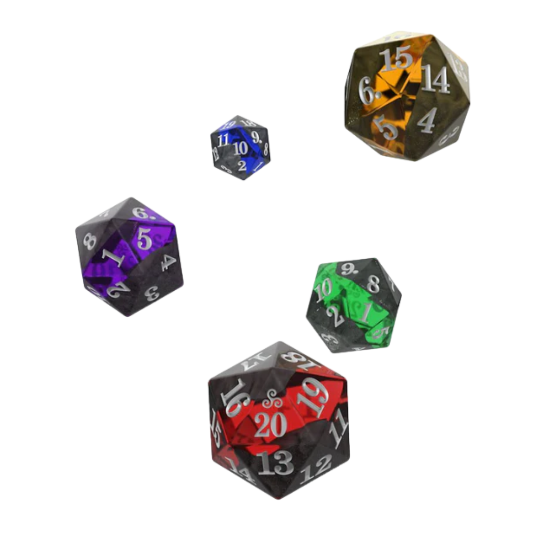 Oakie Doakie Dice D20 Spindown Dice Set Enclave (5)