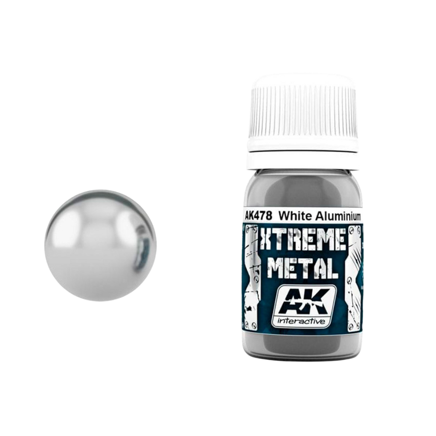 AK Interactive - Xtreme Metal - White Aluminium