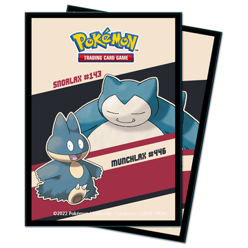 UP - Snorlax & Munchlax Deck Protectors for Pokémon (65 Sleeves)