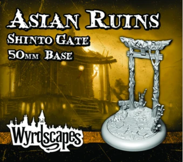 Malifaux 3rd Edition - Asian Ruins 50mm Bases - Shinto Gate