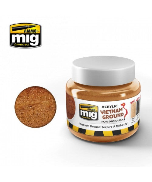 Ammo by Mig - Acrylic Vietnam Ground for Dioramas: Vietnam Ground Texture