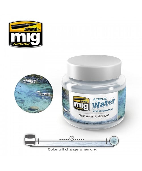 Ammo by Mig - Acrylic Water for Dioramas: Clear Water