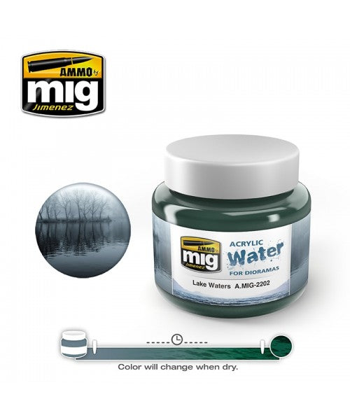 Ammo by Mig - Acrylic Water for Dioramas: Lake Waters