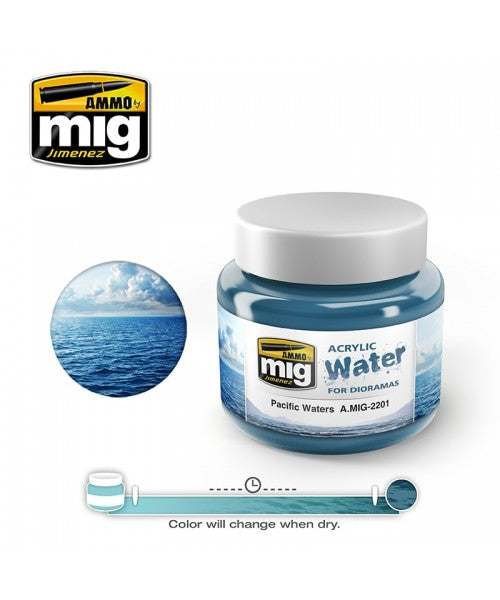 Ammo by Mig - Acrylic Water for Dioramas: Pacific Waters