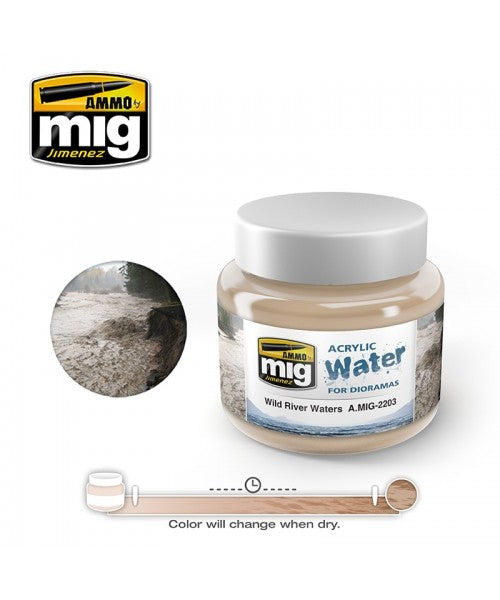 Ammo by Mig - Acrylic Water for Dioramas: Wild River Waters