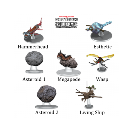 D&D Icons of the Realms Miniatures: Ship Scale - Asteroid Encounters