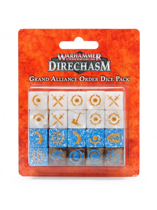 Warhammer Underworlds: Direchasm – Grand Alliance Order Dice Pack