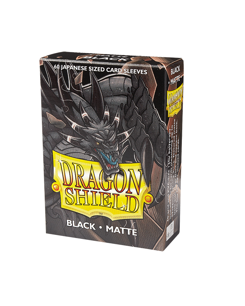 Dragon Shield Japanese Matte Sleeves - Black (60 Sleeves)