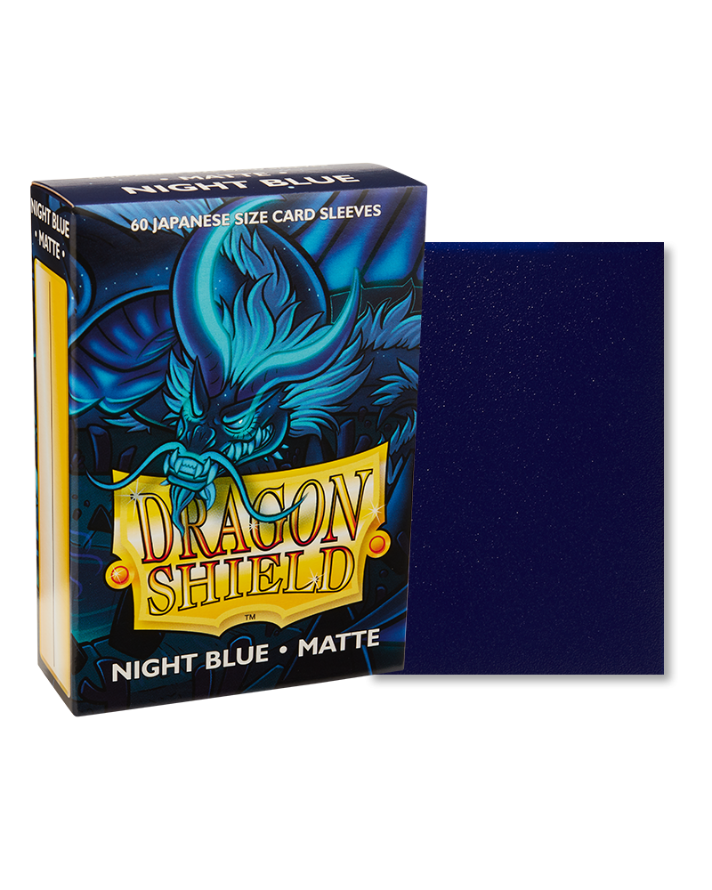 Dragon Shield Japanese Matte Sleeves - Night Blue Delphion (60 Sleeves)