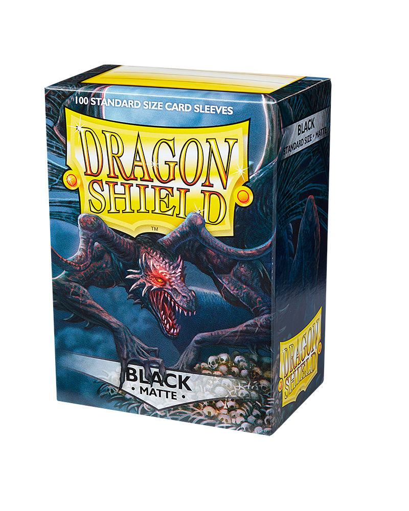 Dragon Shield Matte Sleeves - Black (100 Sleeves)