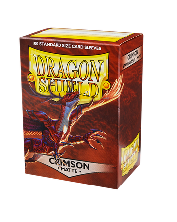 Dragon Shield Matte Sleeves - Crimson (100 Sleeves)