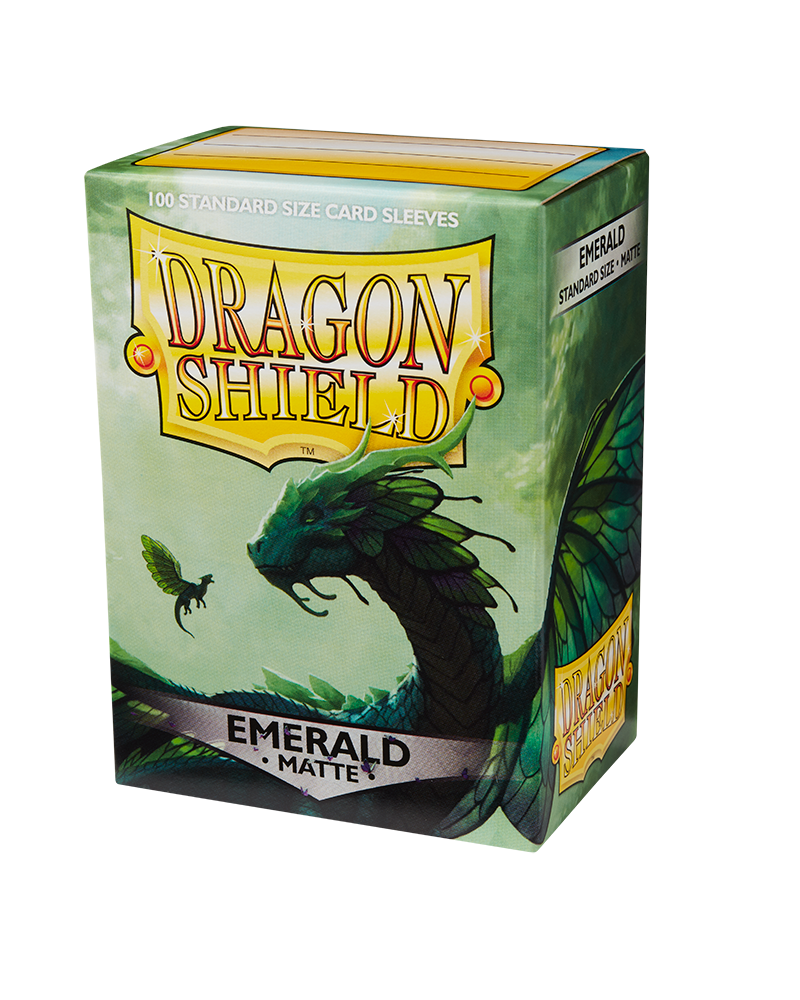 Dragon Shield Matte Sleeves - Emerald (100 Sleeves)