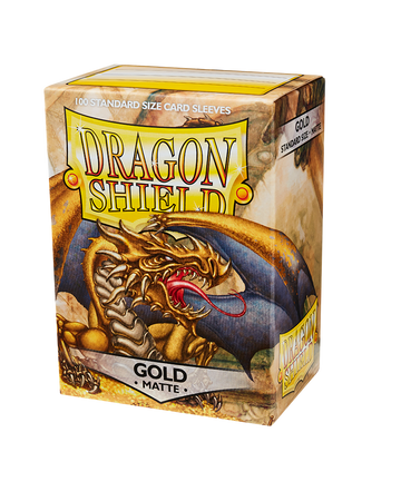 Dragon Shield Matte Sleeves - Gold (100 Sleeves)