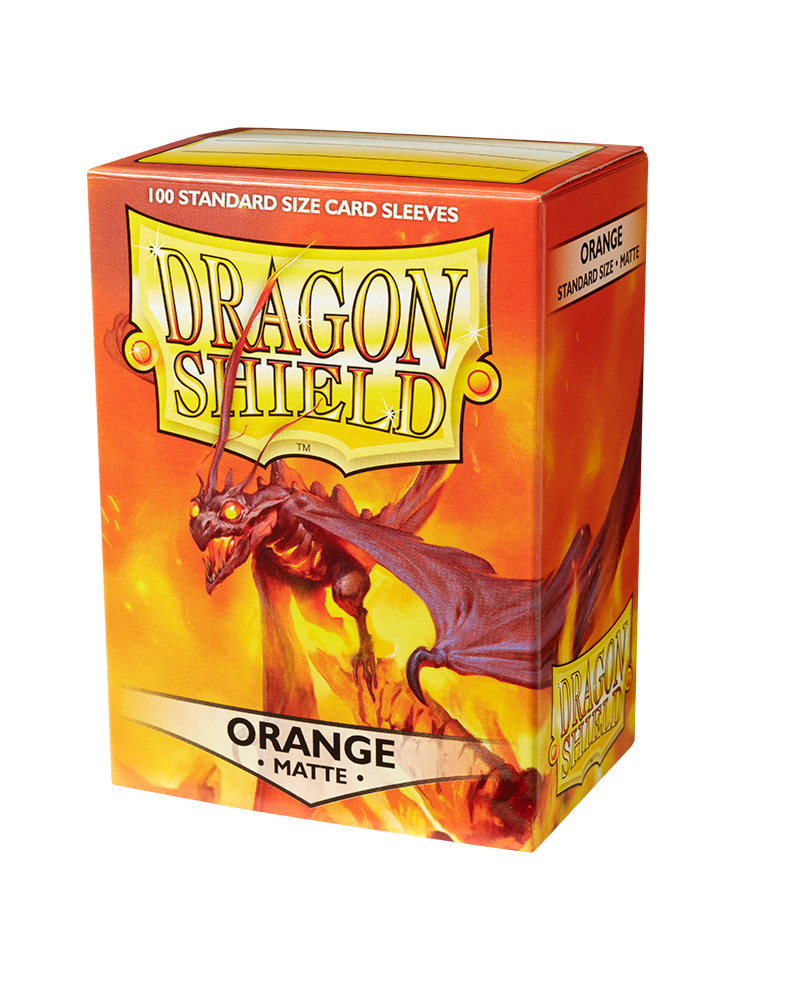 Dragon Shield Matte Sleeves - Orange (100 Sleeves)