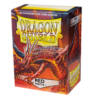 Dragon Shield Matte Sleeves - Red (100 Sleeves)