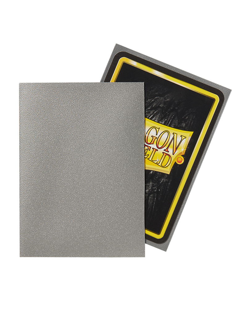 Dragon Shield Matte Sleeves - Silver (100 Sleeves)
