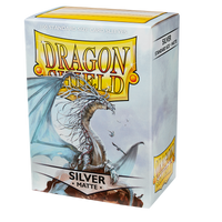 Dragon Shield Matte Sleeves - Silver (100 Sleeves)