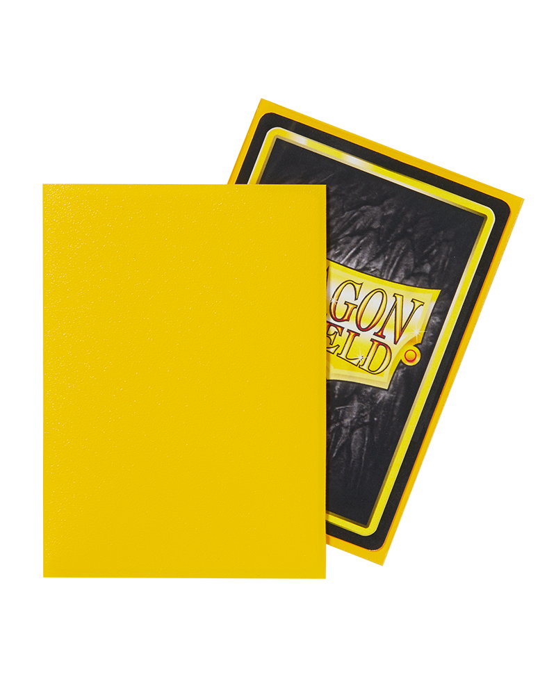 Dragon Shield Matte Sleeves - Yellow (100 Sleeves)