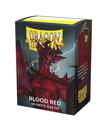 Dragon Shield Matte Sleeves - Blood Red (100 Sleeves)
