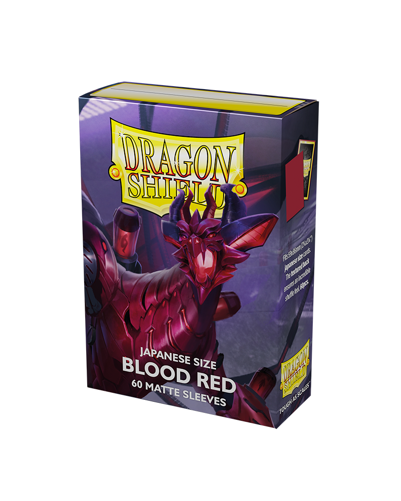 Dragon Shield Japanese Matte Sleeves - Blood Red (60 Sleeves)