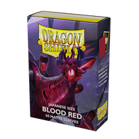 Dragon Shield Japanese Matte Sleeves - Blood Red (60 Sleeves)